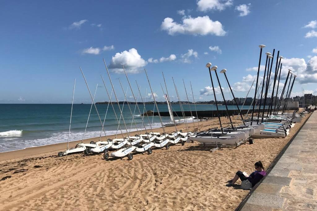 IDEAL-à 1 mn Plage/sillon -jardin privé- 1/6 pers Saint-Malo Exterior foto